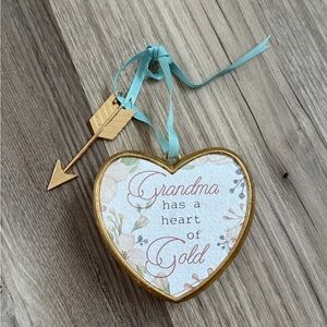 Gold Heart Decor
